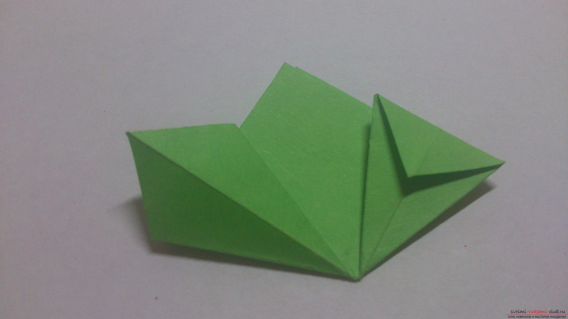 Как сделать шар из бумаги покажет наш мастер-класс с фото, в котором используется техника оригами из модулей - кусудама.. Фото №10